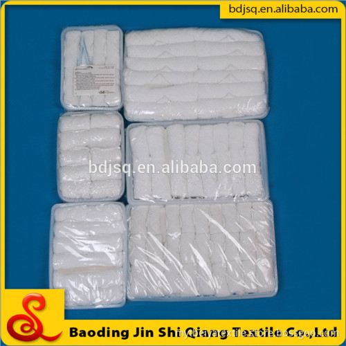Flight towel,Pop selling small square passenger 100%cotton plain white air towel